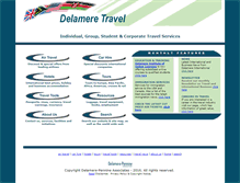 Tablet Screenshot of delameretravel.com
